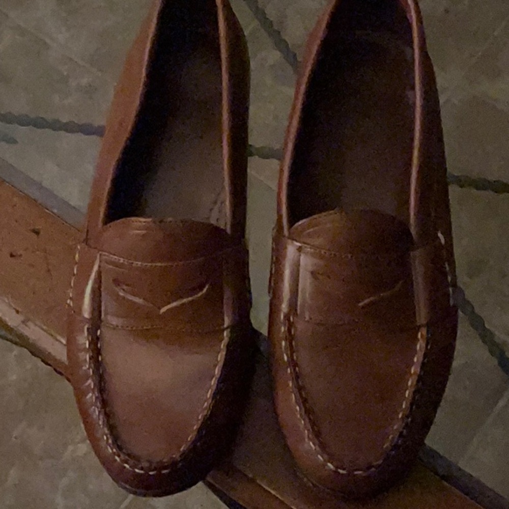 Allen Edmond sz13 cavenaugh penny loafer mid tan